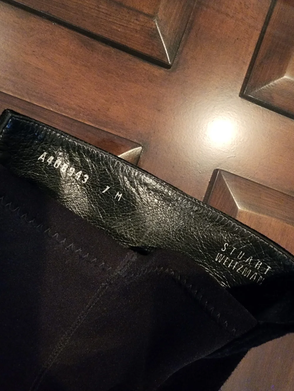 Stuart Weitzman Black Over-the-Knee Wedge Boots